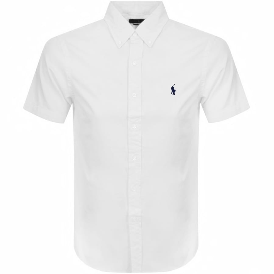 Alternative Image for ProductRalph Lauren Slim Fit Short Sleeve Shirt White1